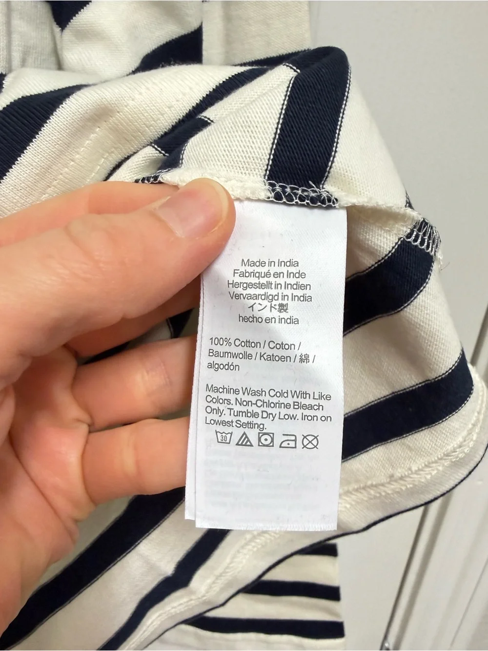 NWT J. Crew Classic Navy & Cream Striped Boatneck Top